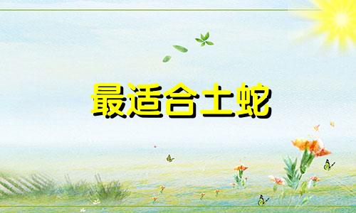 最适合土蛇