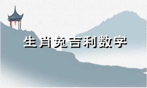 生肖兔吉利数字