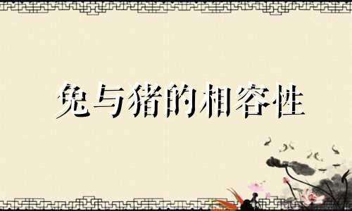 兔与猪的相容性