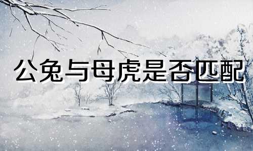 公兔与母虎是否匹配