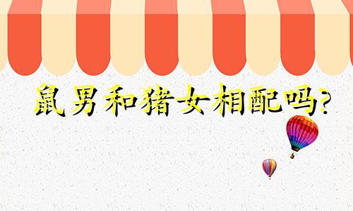 鼠男和猪女相配吗?