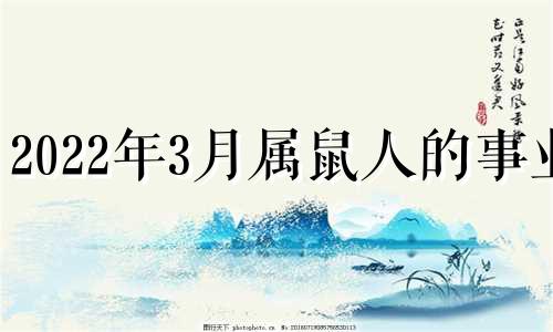 2022年3月属鼠人的事业