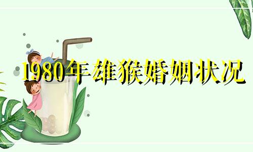 1980年雄猴婚姻状况 1980年雄猴婚姻状况