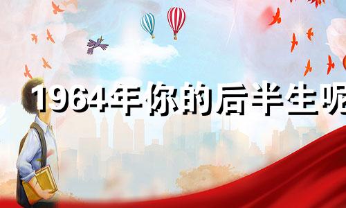 1964年你的后半生呢