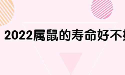 2022属鼠的寿命好不好