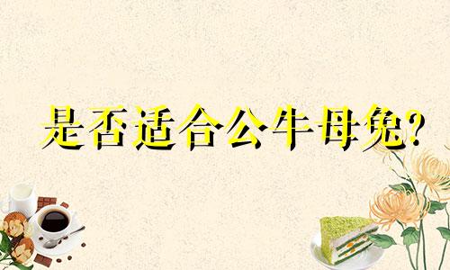 是否适合公牛母兔?