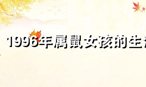 1996年属鼠女孩的生活