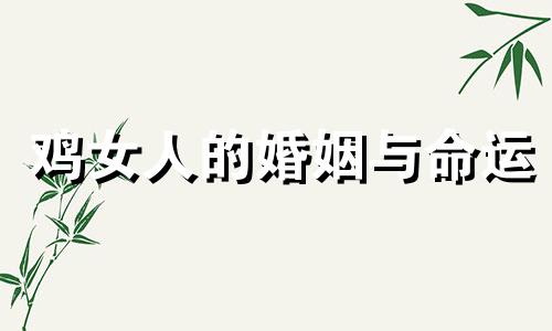 鸡女人的婚姻与命运