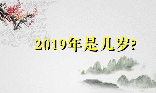 2019年是几岁?
