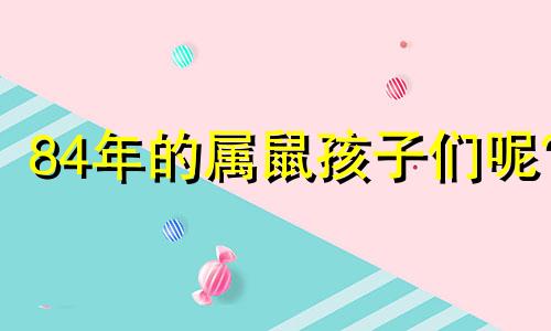84年的属鼠孩子们呢?