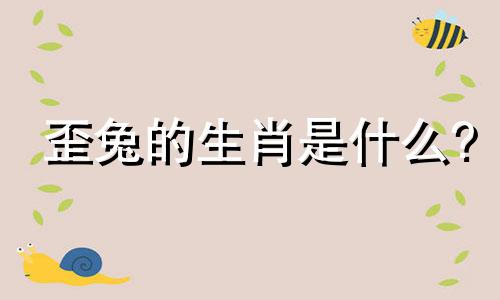 歪兔的生肖是什么?