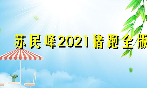 苏民峰2021猪跑全版