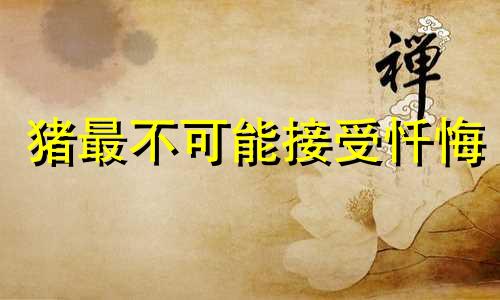 猪最不可能接受忏悔