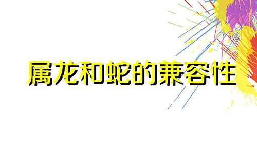 属龙和蛇的兼容性