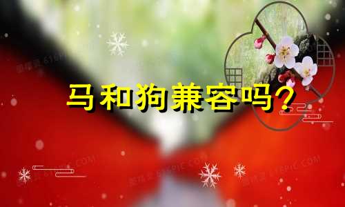 马和狗兼容吗?
