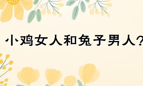 小鸡女人和兔子男人?