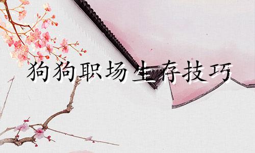 狗狗职场生存技巧