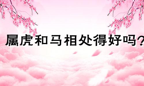 属虎和马相处得好吗?