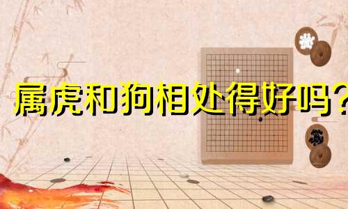 属虎和狗相处得好吗?