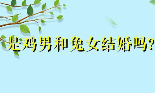 是鸡男和兔女结婚吗?