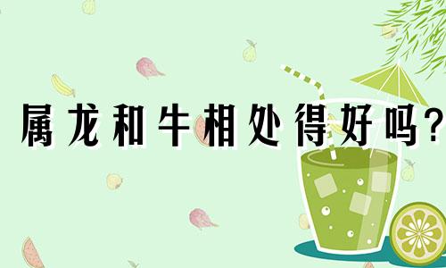 属龙和牛相处得好吗?