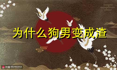 为什么狗男变成渣