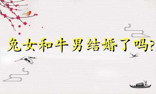 兔女和牛男结婚了吗?