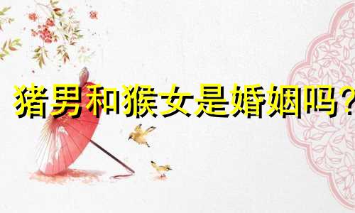 猪男和猴女是婚姻吗?