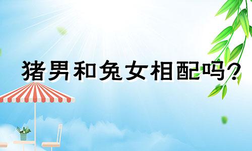 猪男和兔女相配吗?