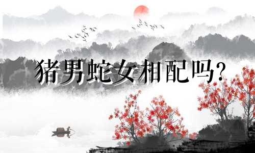 猪男蛇女相配吗?