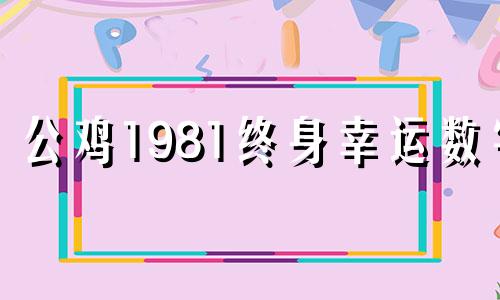 公鸡1981终身幸运数字
