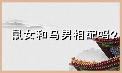 鼠女和马男相配吗?