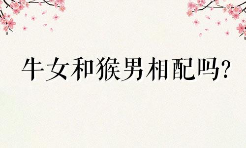 牛女和猴男相配吗?