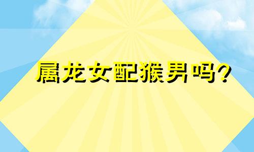 属龙女配猴男吗?