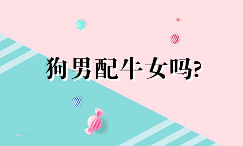 狗男配牛女吗?
