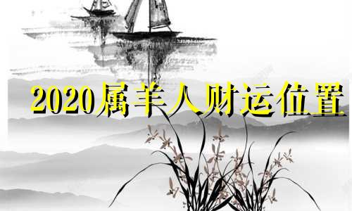2020属羊人财运位置