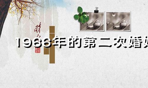 1966年的第二次婚姻