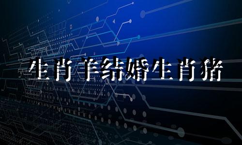 生肖羊结婚生肖猪