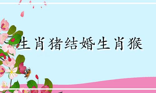 生肖猪结婚生肖猴