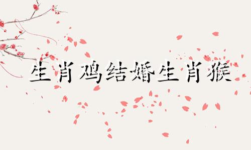 生肖鸡结婚生肖猴