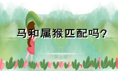马和属猴匹配吗?