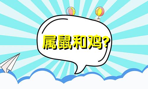 属鼠和鸡?