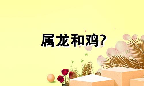 属龙和鸡?