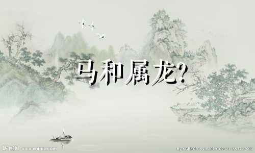 马和属龙?