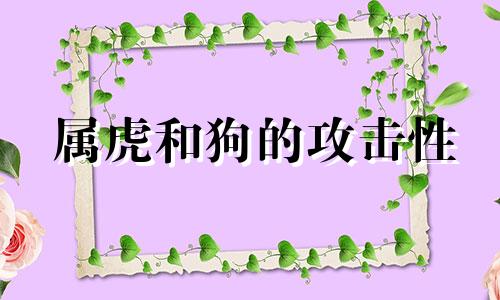 属虎和狗的攻击性