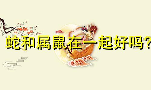 蛇和属鼠在一起好吗?