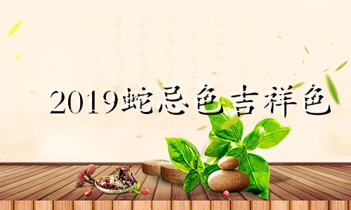 2019蛇忌色吉祥色