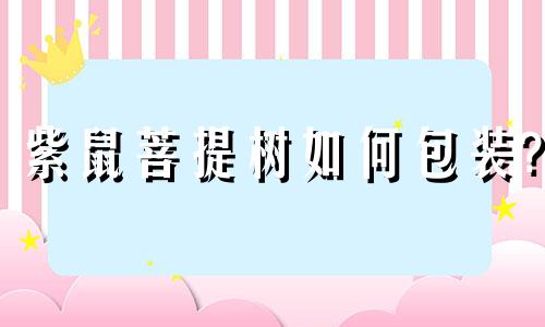 紫鼠菩提树如何包装?