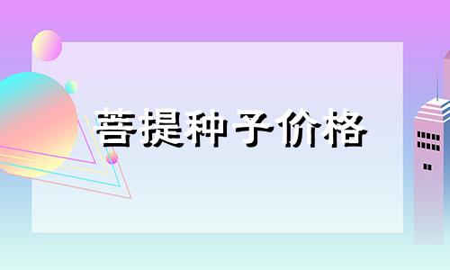 菩提种子价格