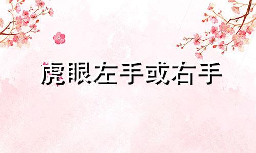 虎眼左手或右手